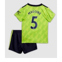 Manchester United Harry Maguire #5 Fotballklær Tredjedraktsett Barn 2022-23 Kortermet (+ korte bukser)